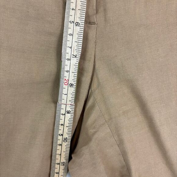 QUIET LUXURY Theory Linen Bermuda Shorts – Tailored Utility Office – Size 4 - Picture 5 of 7